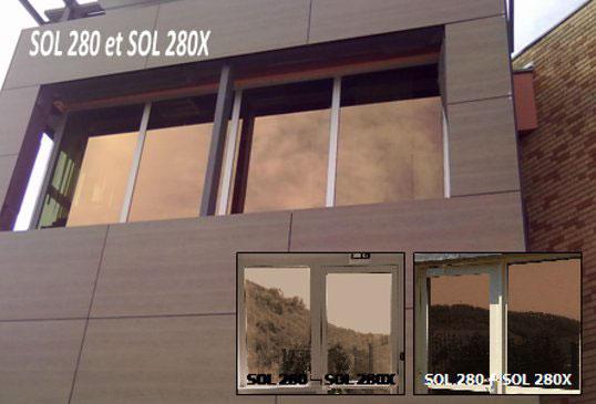 Film solaire sol 280 - Protection chaleur - Teinte bronze - 60µ d'épaisseur_0