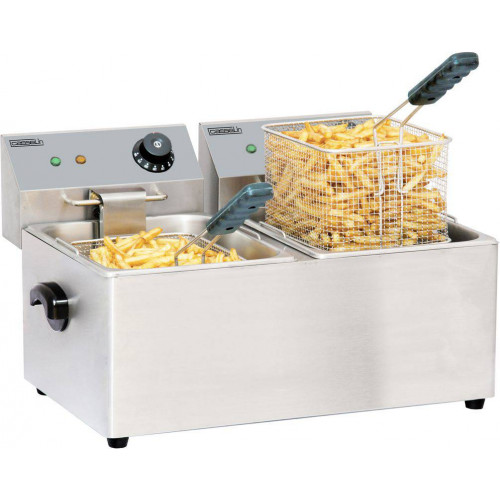 FRITEUSE ÉLECTRIQUE PROFESSIONNELLE - 2 X 4 L