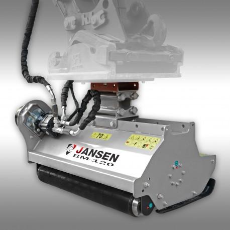 Gyrobroyeur hydraulique  à fléaux pour mini pelle,  Jansen BM-120_0