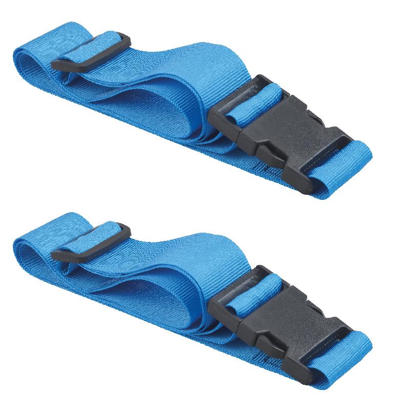 Lot de 2 sangles à bagage 1,80m - boucle clip en polyamide - fermeture rapide - Thirard_0