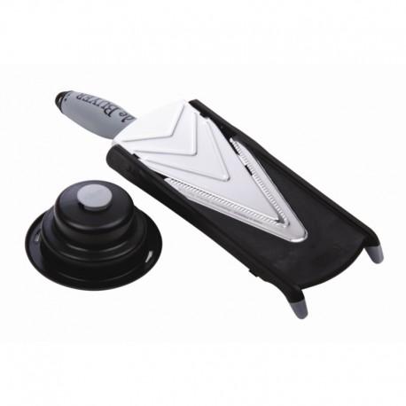 Mandoline Kobra V Axis De Buyer - Lame coupe tranche réglable avec micro-dentelures jusqu'à 5 mm_0