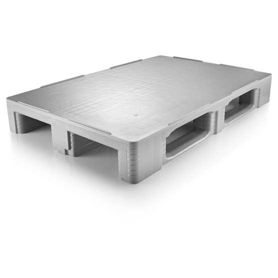 Palette plastique lisse - TC1, idéale pour les industries pharmaceutiques, chimiques et agro-alimentaires, avec plancher plein antiglisse_0
