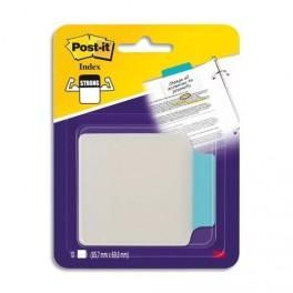 POST-IT BLISTER DE 10 INDEX HUBLOTS STRONG LARGE COLORIS BLEU.