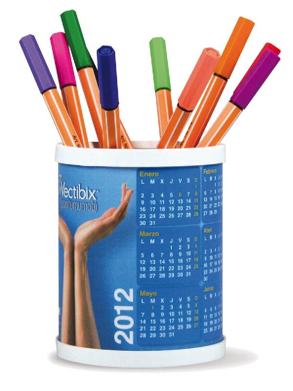Pot à stylos calendrier rond_0