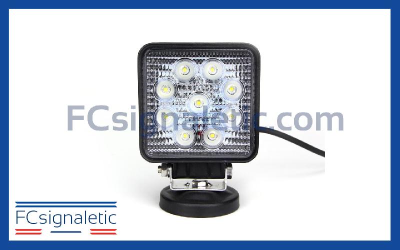 Projecteur feu de travail LED carré 27W LEDWORK LWK0184_0