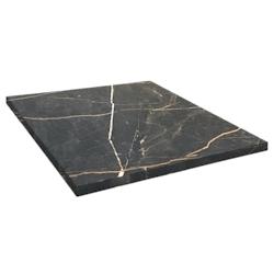 Restootab - Plateau 60x60 decor marbre samas - noir Bois manufacturé 3760371515967_0