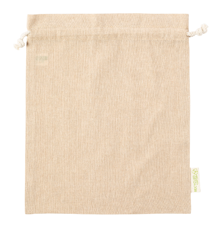 Sac à provisions en coton recyclé - fermeture à cordon de serrage - 100% coton recyclé 120 g/m²_0