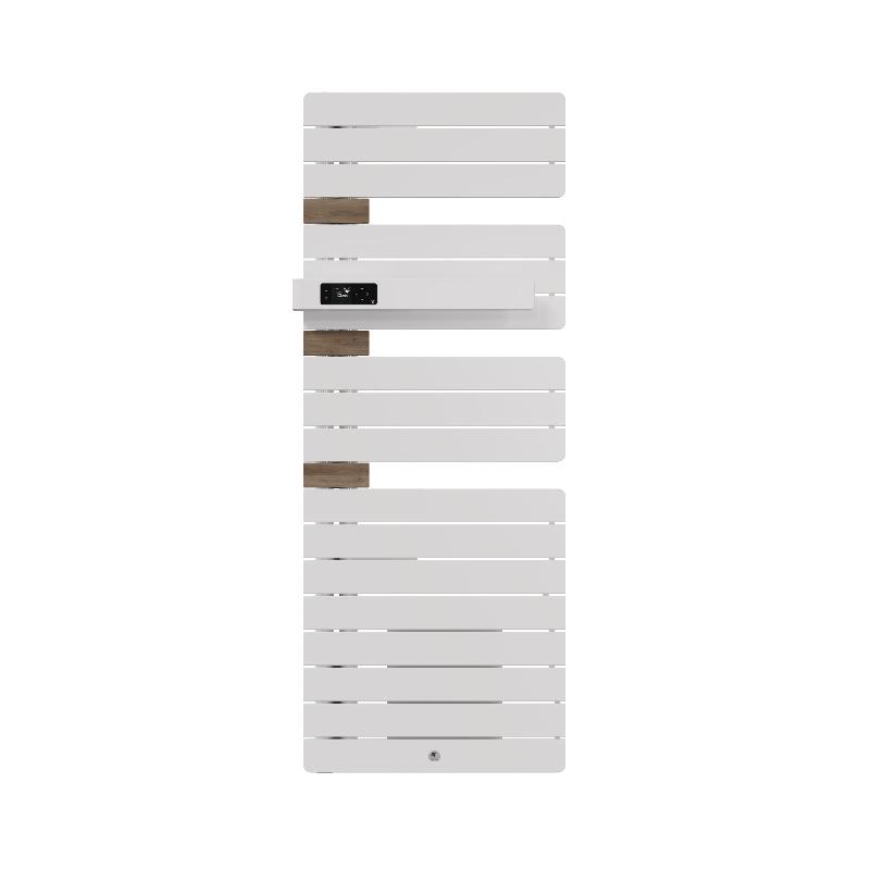 Sèche-serviettes connecté Allure 4 1750W Blanc brillant/Chêne Mat à gauche - Thermor - 483273_0