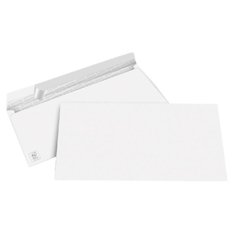 Enveloppe carrée vélin extra-blanc auto-adhésive sans fenêtre 120g