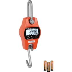 Steinberg Systems - Steinberg Crochet Peseur Balance à Grue Professionnelle Rouge SBS-KW-300/100-O (300 kg / 100 g, kg/lbs/N, structure en aluminium_0