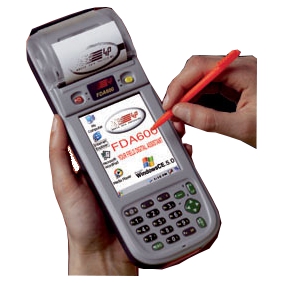 Terminal portable FDA600 - PDA durci tout-intégré avec imprimante, lecteurs de cartes, RFID et écran 3.5''_0
