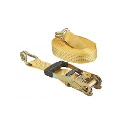 Thirard Sangle de serrage, 8m, à cliquet, crochets JJ, jaune - jaune 3150262906163_0