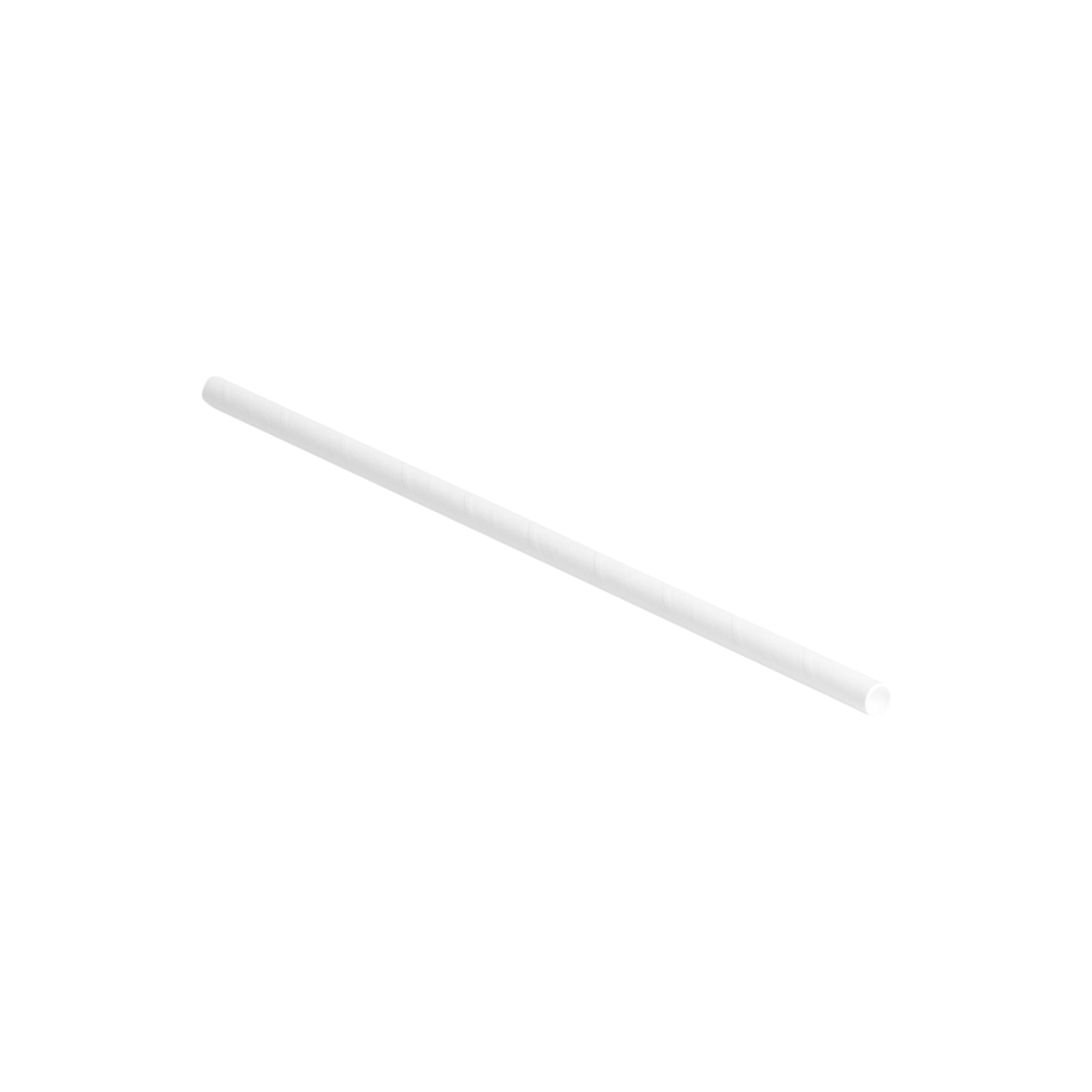 250 pailles en papier blanc - 200×6 mm - Biodégradables et résistantes_0