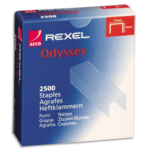 AGRAFES ODYSSEY EN BOÎTE DE 2500 - LOT DE 2