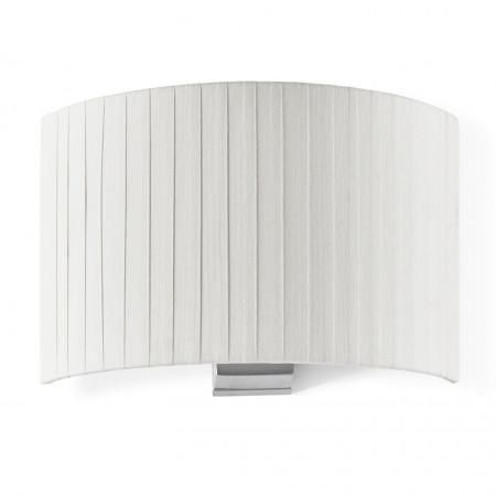 Applique murale E27 avec abat-jour lamellé noir - Acier et ruban enveloppé - IP20 - LED 15W max_0