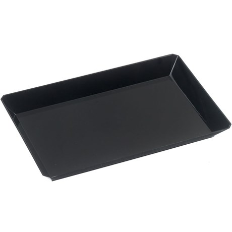 ASSIETTE JETABLE PLASTIQUE QUARTZ NOIR 17 X 6 CM (VENDU PAR 200)