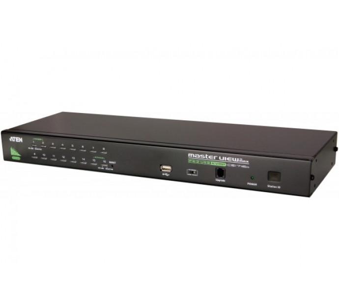 Aten CS1716A - Switch KVM VGA-USB/PS2 cascadable 16 ports - Contrôle jusqu'à 512 serveurs_0