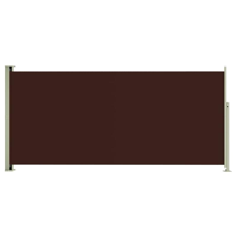 Auvent paravent store brise-vue latéral rétractable - Patio, jardin, terrasse, balcon - Protection visuelle 140 x 300 cm marron - 02_0007244_0
