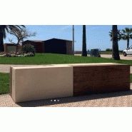 Banc public Banblock - Béton design avec options de sécurité et traitements anti-graffiti_0