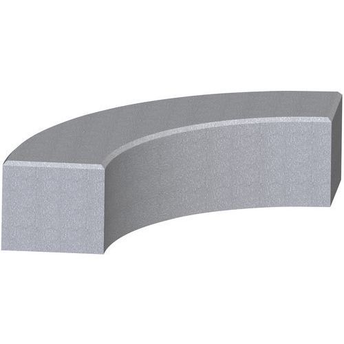 BANQUETTE HARLEM COURBE L 2120X500X500 MM BÉTON GRIS SABLÉ