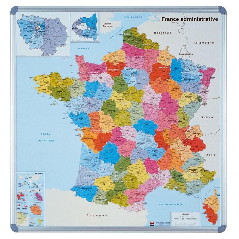 BLAY FOLDEX CARTE ADMINISTRATIVE DÉPARTEMENTALE DE LA FRANCE