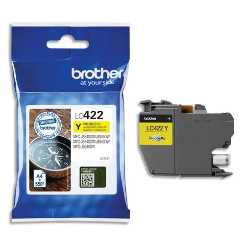 Cartouche d'encre jaune Brother LC422Y - Jet d'encre_0
