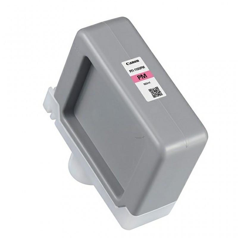 Cartouche d'encre Canon PFI-1100 Magenta photo 160 ml - Compatible avec traceurs IPF PRO-2100, PRO-4100, PRO-6100, PRO-4100s, PRO-6100s_0