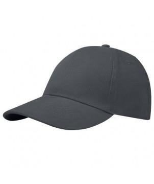 CASQUETTE 6 PANNEAUX TRONA GRS RECYCLÉE GRIS ORAGE - CASQUETTES ET BONNETS PUBLICITAIRES