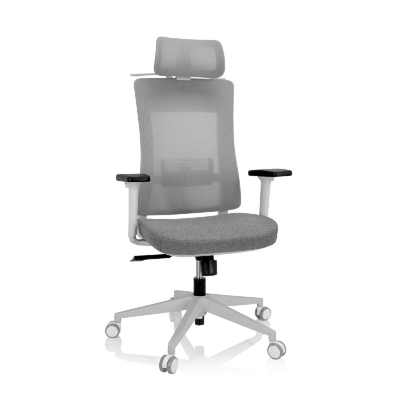 Chaise de bureau COMFIO WMH Tissu maille / Tissu gris hjh OFFICE - gris polyester 810038_0