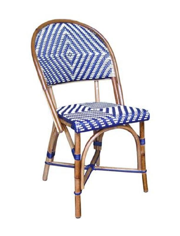 Chaise de restaurant Mallorca - assise et dos tressés - rotin noyer ou naturel - couleur au choix_0