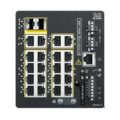 Cisco Catalyst IE3100 Géré L2/L3 Gigabit Ethernet (10/100/1000) Noir_0