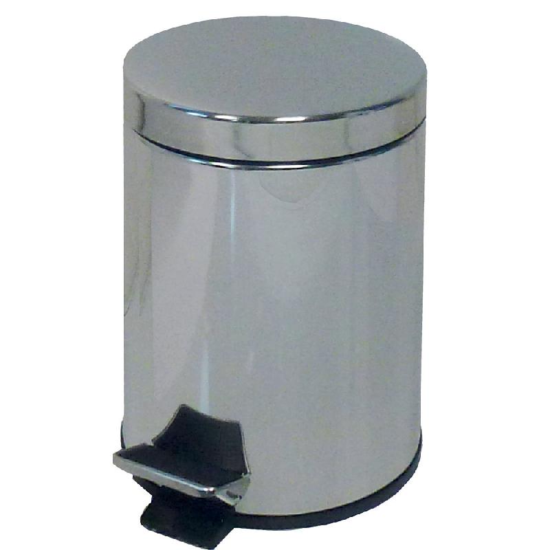 COLLECTEUR À PÉDALE JVD 3 L INOX MIROIR