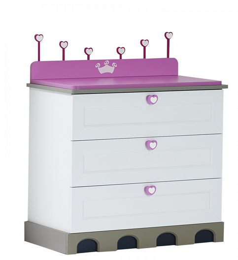 Commode fille rose clearance