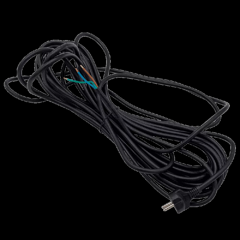Cordon d'alimentation électrique - 15 m - Noir - Référence 103023 - Marque SPRiNTUS_0