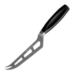 Couteau à fromage à pâte mi-dure manche noir Boska 210 mm - CU106_0