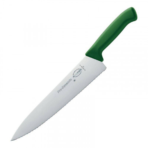 COUTEAU DE CUISINIER DENTÉ PROFESSIONNEL VERT PRO-DYNAMIC HACCP DICK - 21 CM