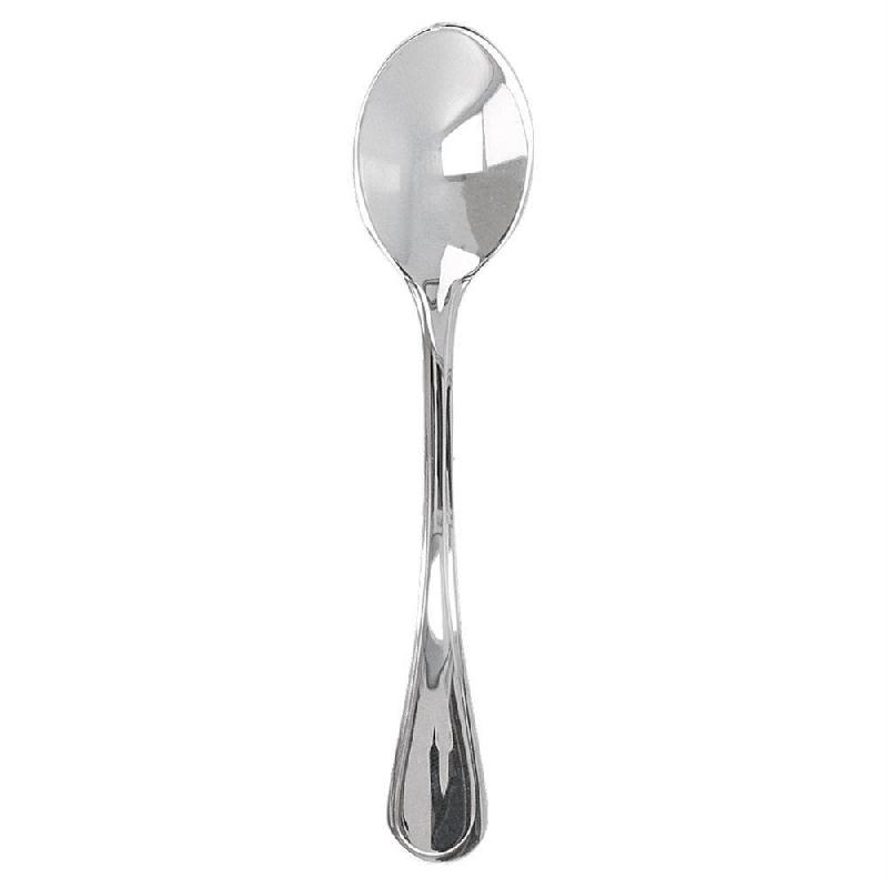 Cuillères à moka Marlène 10cm acier argent - par 12_0
