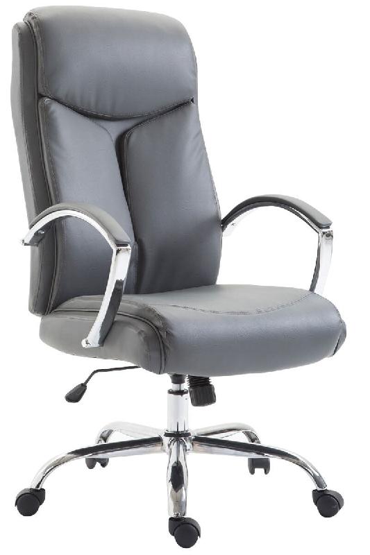 Décoshop26 - Fauteuil de bureau en synthétique gris réglable BUR10257 - gris 3000350164022_0