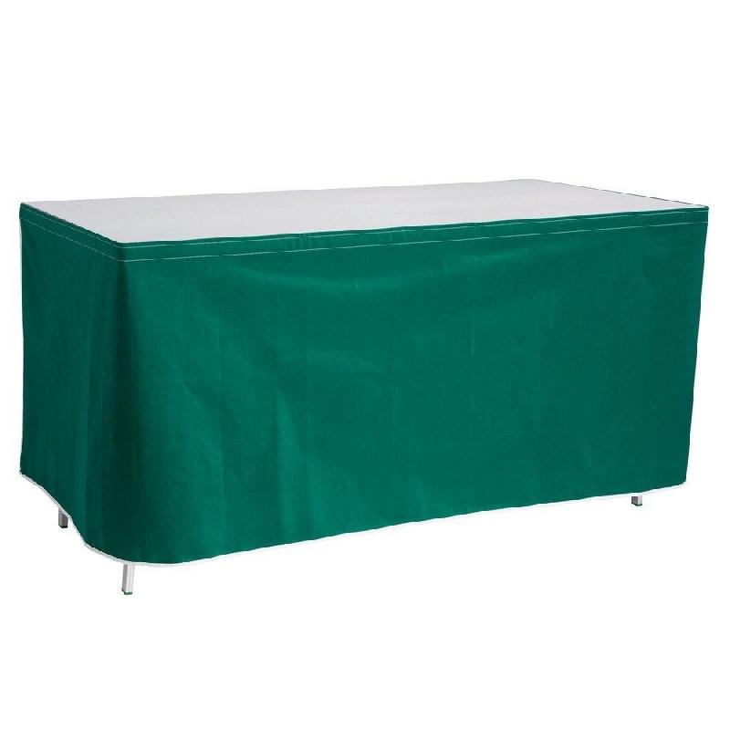 Devant de table vert - Toile coton imperméable - L.310XH.70cm_0