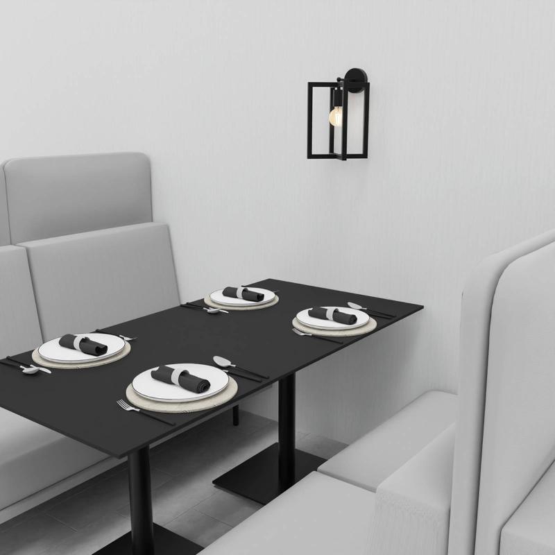 EKO-LIGHT APPLIQUE MURALE ARNOLD, NOIRE
