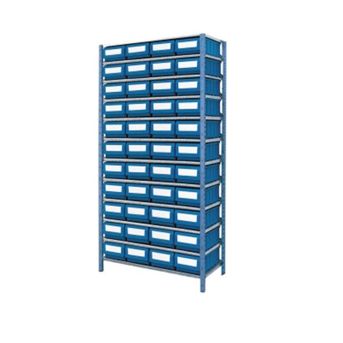 Etagère avec 44 boîtes à bec et 130 séparations 2000x1000x320mm - 11577234_0