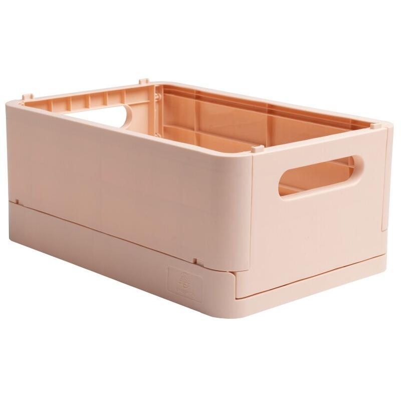 Exacompta - Réf. 27131D - Carton de 4 caisses pliables, casiers, multi-usages SMARTCASE - Livrées à plat, dimensions non pliées : Prof.27,6 x larg_0