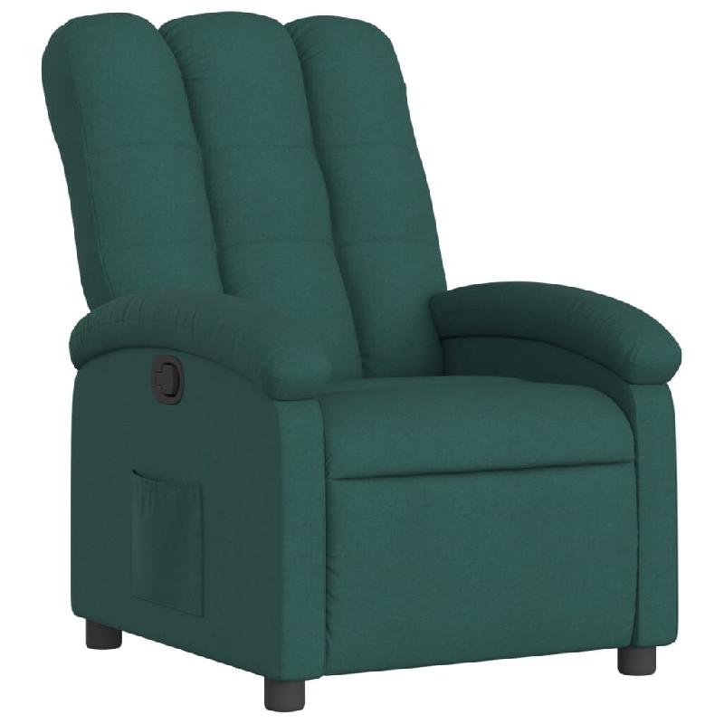 Fauteuil inclinable Vert foncé Tissu Modèle Yervaria - 371733_0