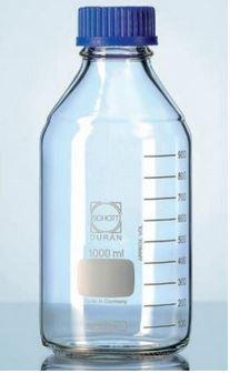 Flacon de laboratoire verre clair - AS80169 - 3500ml - gradué ISO - vis GL45_0