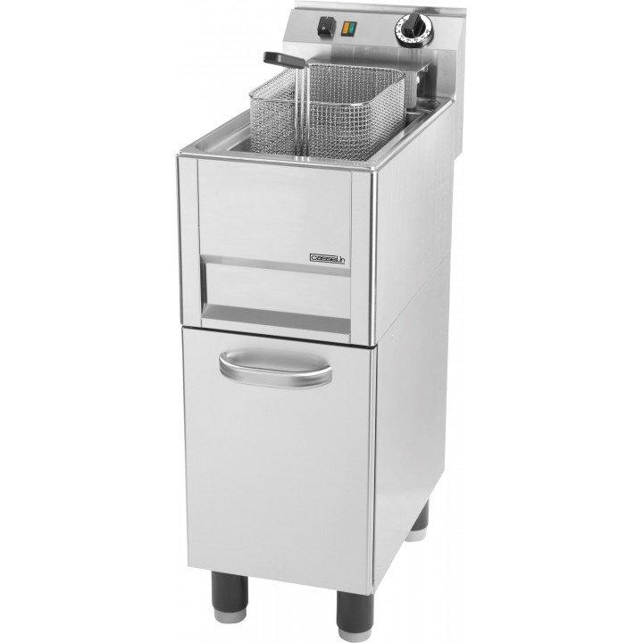 Friteuse inox électrique 13 Litres sur meuble, 9900 W, 400 V - TRI_0