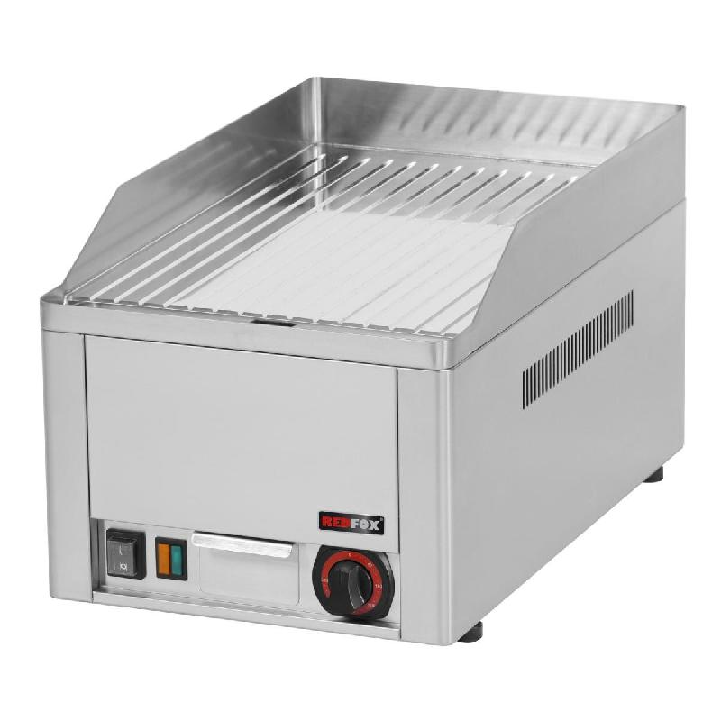 Fry-Top électrique rainuré en CHROME - L330 | Redfox - FTHRC30E_0