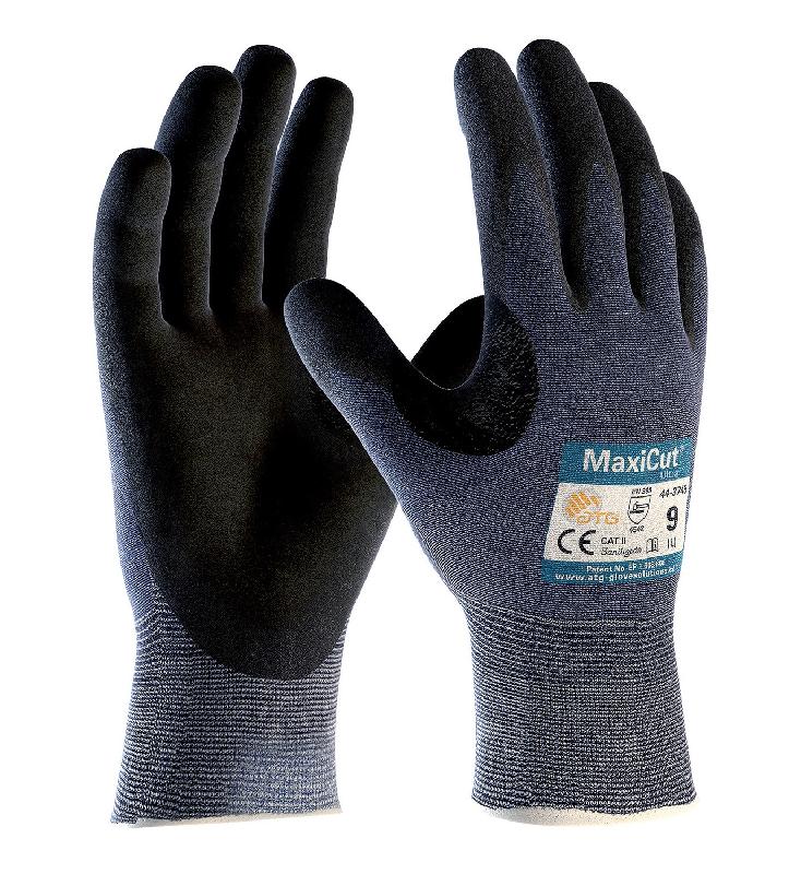 Gants de travail tricoté vanisé nylon maxicut® ultra™ bleu/noir t8 - ATG - at443745-zz08aca - 739774_0