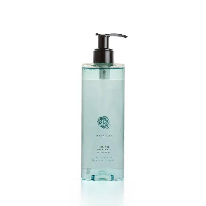 Gel corps et cheveux - Geneva Guild - 380ml - x18 - Non rechargeable - GFL - 7863578001083_0