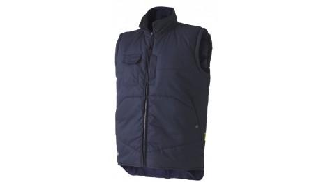 Gilet sans manche Molinel Intempéries - Bleu marine - Taille XL - Résistant à l'eau avec 5 poches fonctionnelles_0