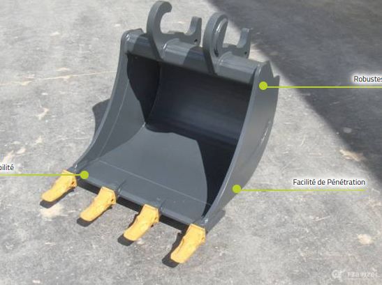 Godets d'excavation standard renforcés pour mini chargeuses - acier anti-usure et haute élasticité_0